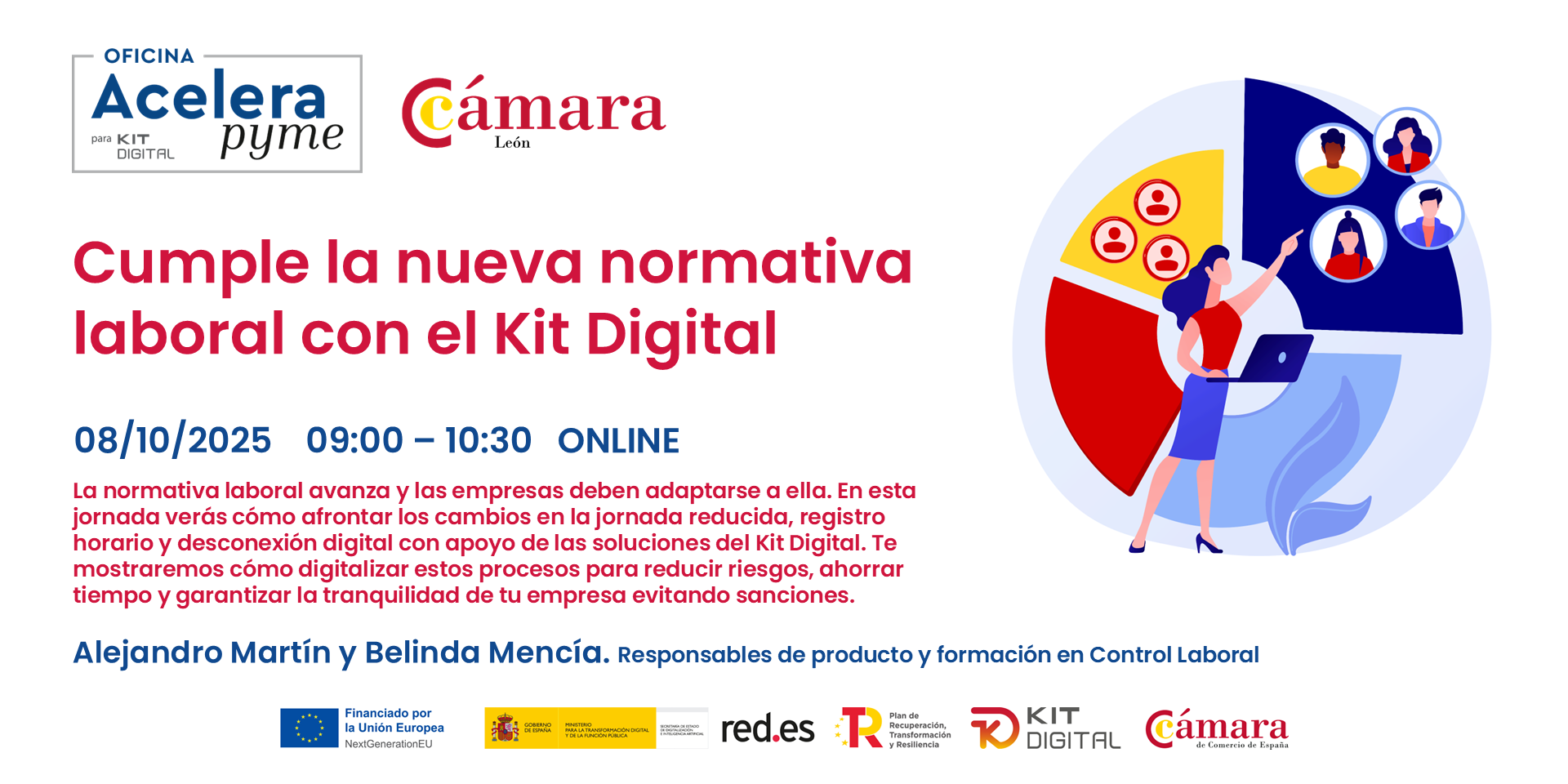 Cartel Cumple normativa laboral con KD